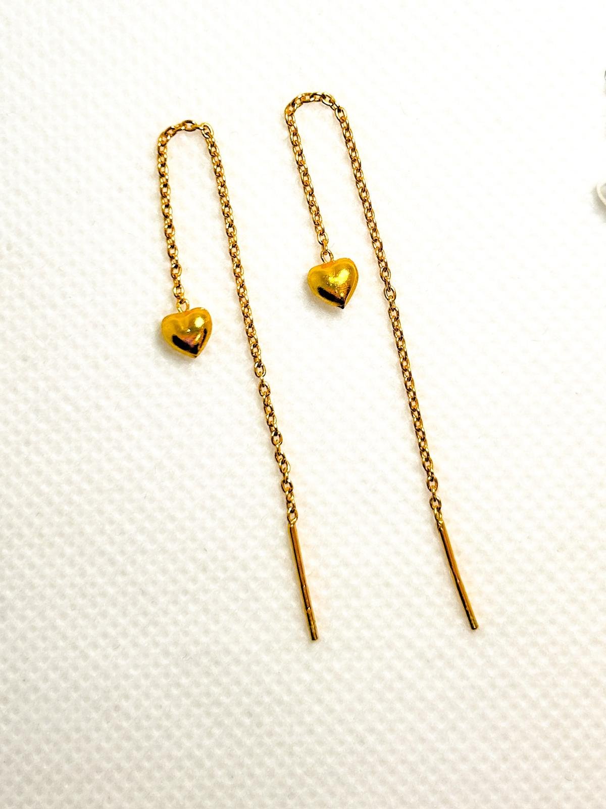 Orecchini argento 925 a cuore pendente - Falling | Confine Jewels - immagine 2