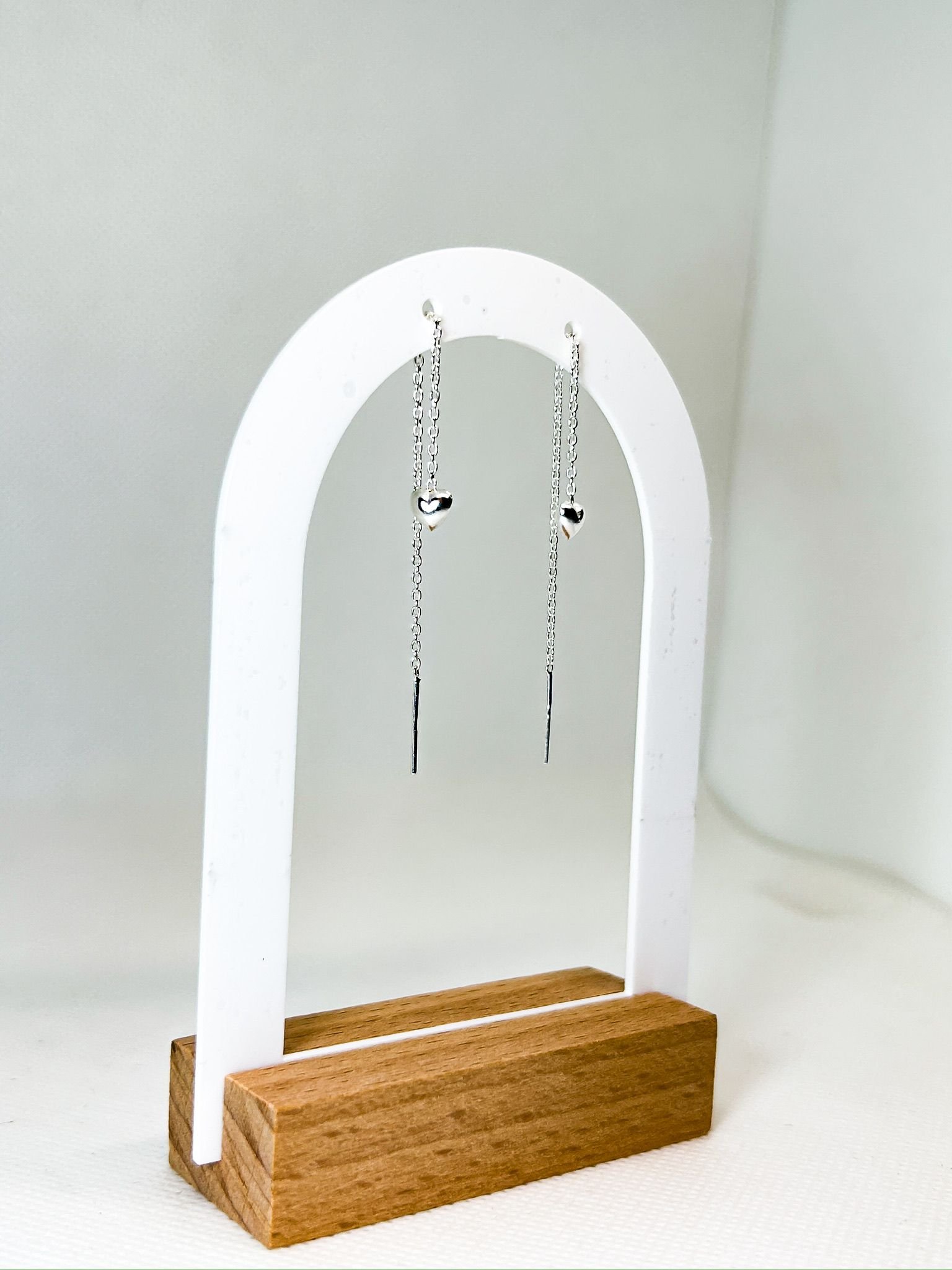 Orecchini argento 925 a cuore pendente - Falling | Confine Jewels - immagine 6