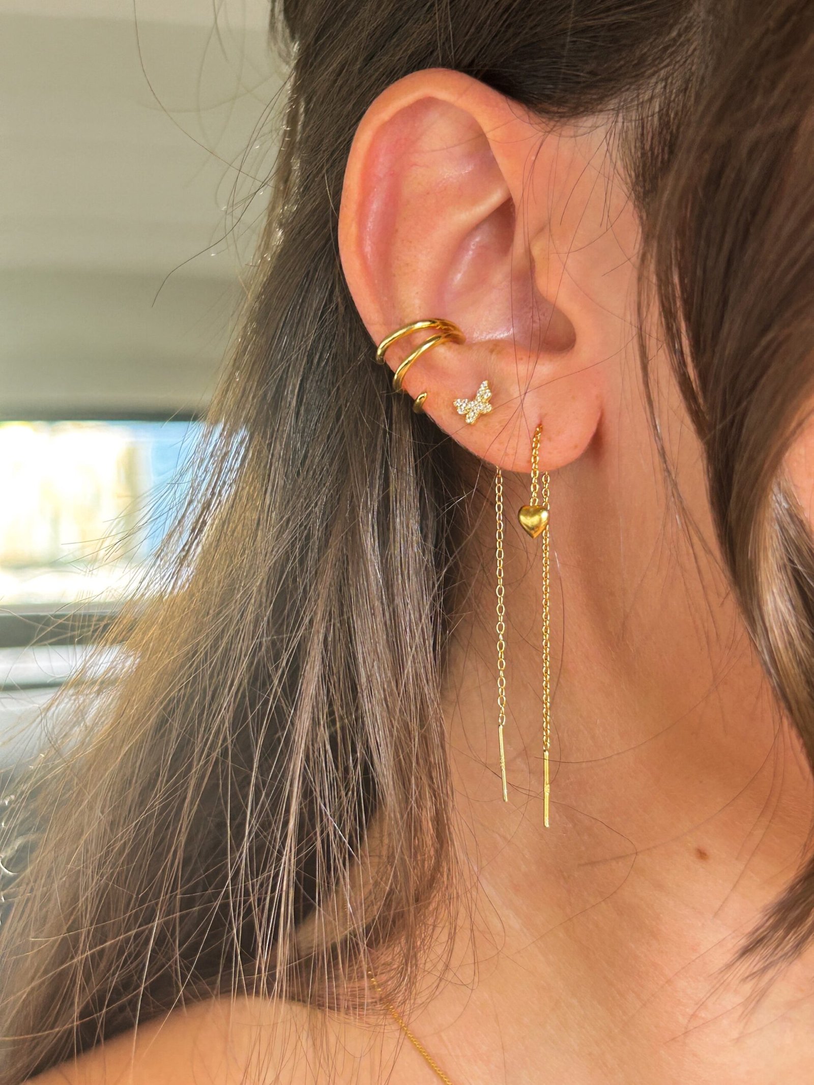 Orecchini argento 925 a cuore pendente - Falling | Confine Jewels - immagine 3