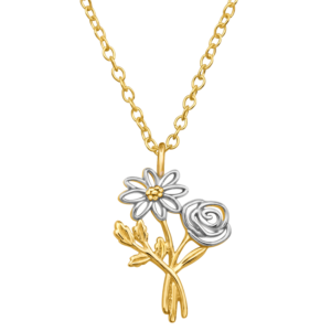 Collana fiori argento 925 - Campo di fiori