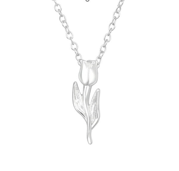 Collana pendente Tulipano argento 925